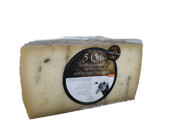 queso de oveja curado en ceniza