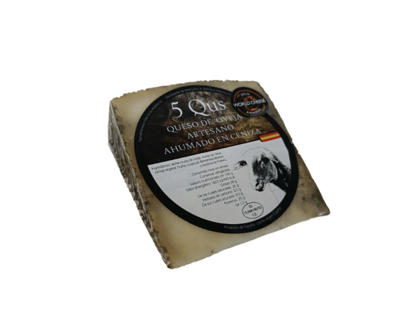 queso de oveja curado en ceniza