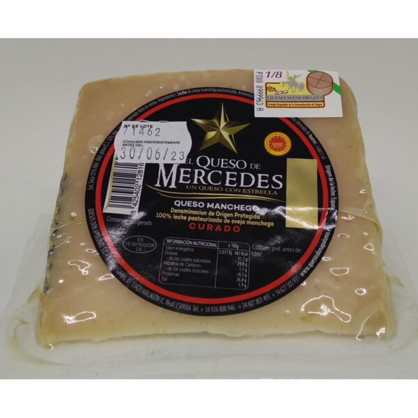 queso manchego curado mercedes